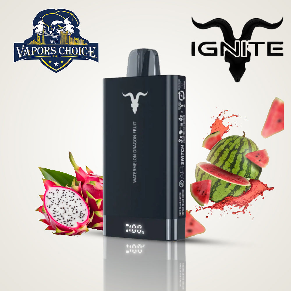 IGNITE V150 (20 & 50mg) 15000 PUFFS - DISPOSABLE VAPE Watermelon Dragon Fruit UAE Al Ain